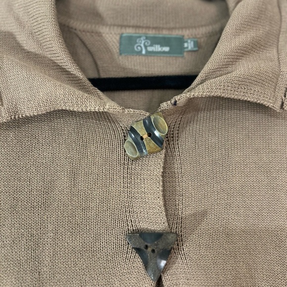 Willow Brown Cardigan. Size Medium. Minimalism. Neutral. Cabincore. - Picture 2 of 8